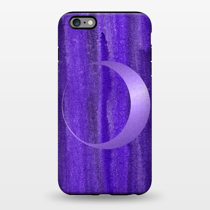 iPhone 6/6s plus StrongFit Shiny Purple Half Moon  by Andrea Haase