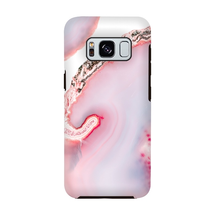 Galaxy S8 StrongFit Pink Agate Slices by  Utart