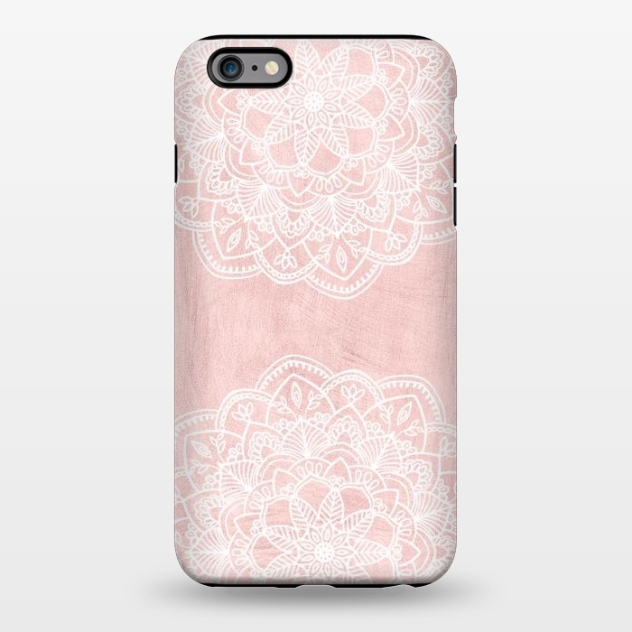 iPhone 6/6s plus StrongFit White and Pink Mandala by  Utart