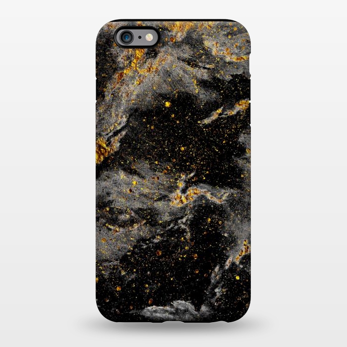 iPhone 6/6s plus StrongFit Galaxy Black Gold by Gringoface Designs