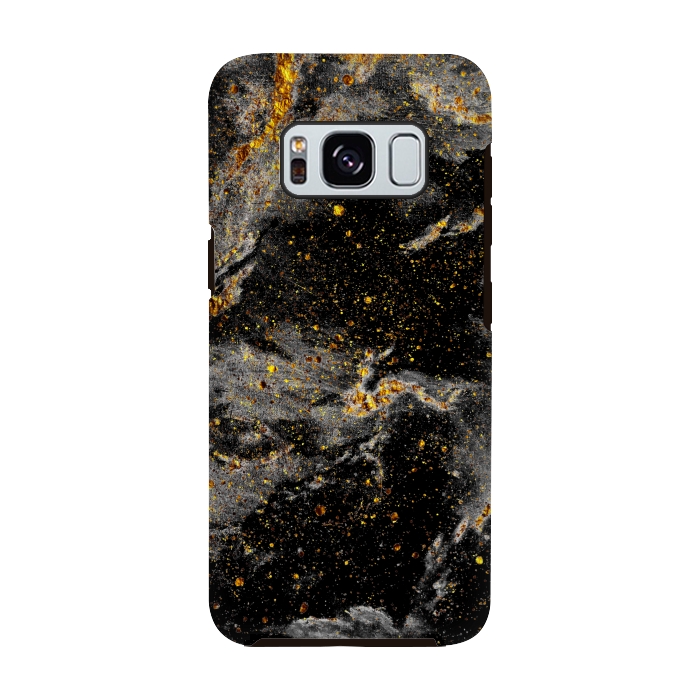 Galaxy S8 StrongFit Galaxy Black Gold by Gringoface Designs