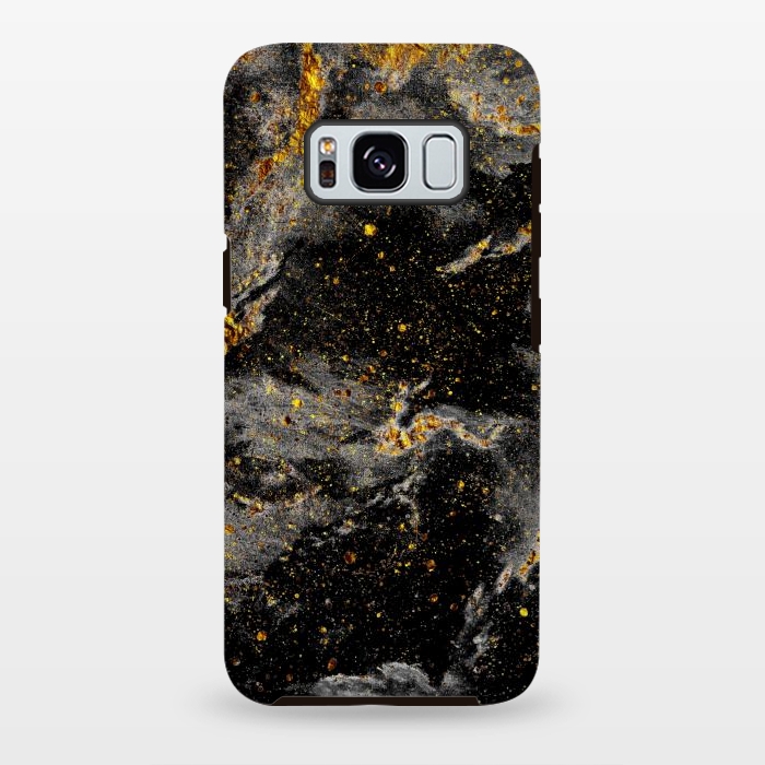 Galaxy S8 plus StrongFit Galaxy Black Gold by Gringoface Designs