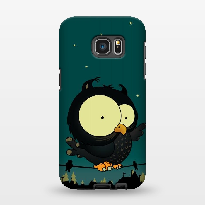 Galaxy S7 EDGE StrongFit Little Owl by Mangulica