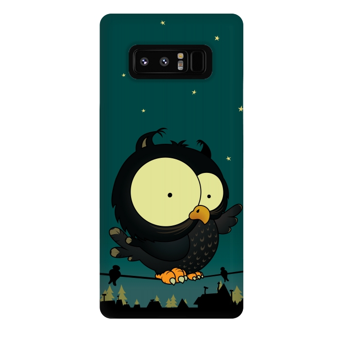 Galaxy Note 8 StrongFit Little Owl by Mangulica