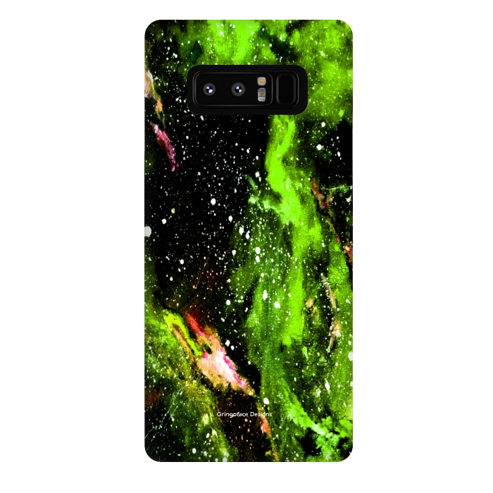 Galaxy Note 8 StrongFit Green Galaxy by Gringoface Designs