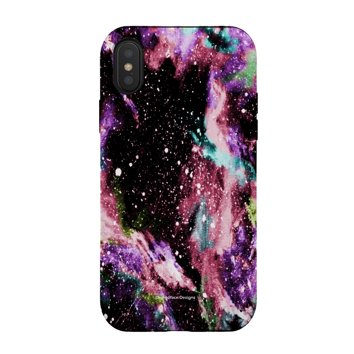 iPhone Xs / X StrongFit Cotton Candy Galaxy by Gringoface Designs