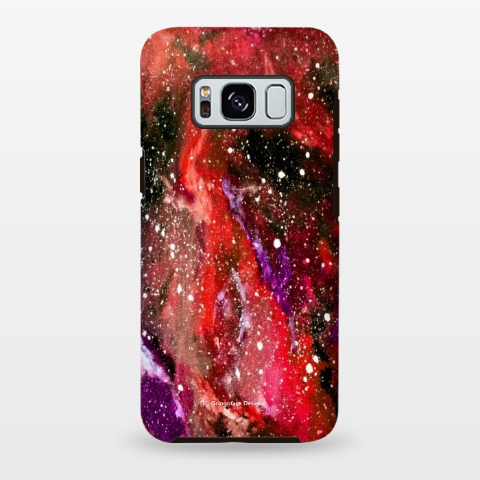 Galaxy S8 plus StrongFit Red Galaxy by Gringoface Designs