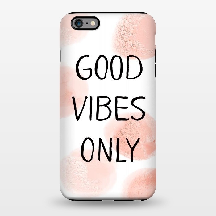 iPhone 6/6s plus StrongFit Good Vibes Only - Rose Gold Polka Dots by  Utart