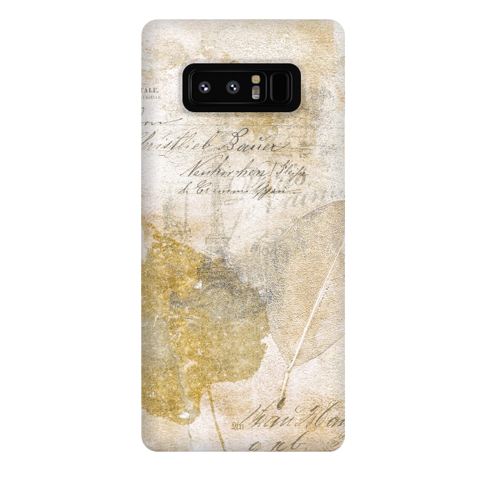 Galaxy Note 8 StrongFit Golden Memories by Andrea Haase