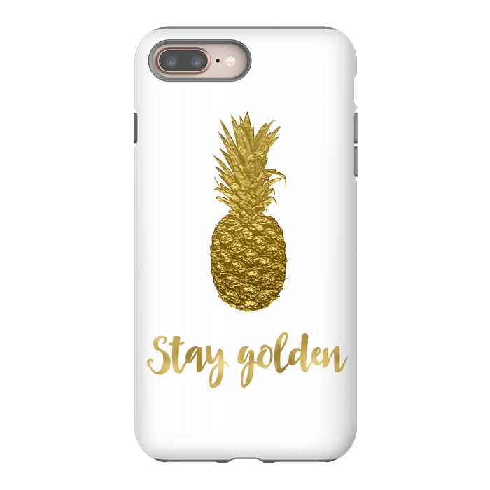 iPhone 7 plus StrongFit Stay Golden Precious Pineapple by Andrea Haase
