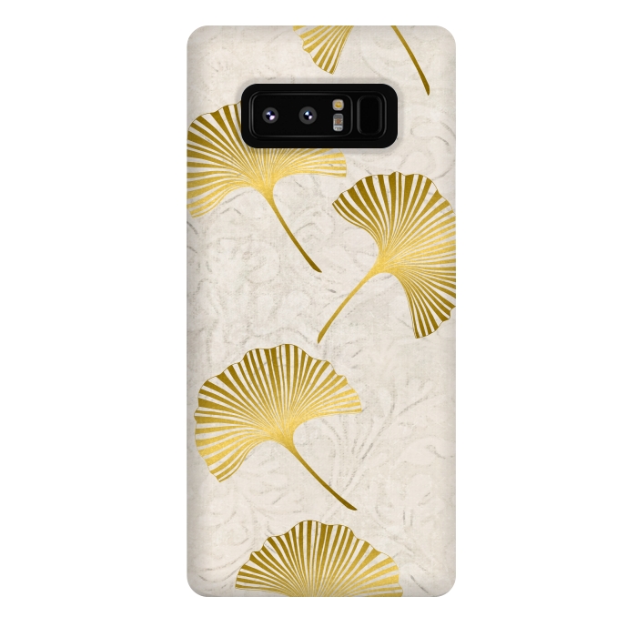 Galaxy Note 8 StrongFit Golden Gingko Leaves by Andrea Haase
