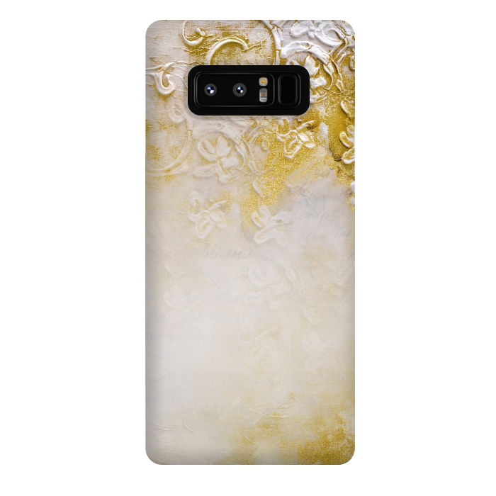 Galaxy Note 8 StrongFit Artwork Golden Texture by Andrea Haase
