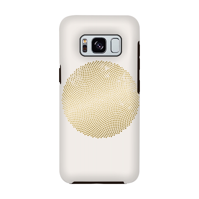 Galaxy S8 StrongFit Golden Ornament Off White by Andrea Haase