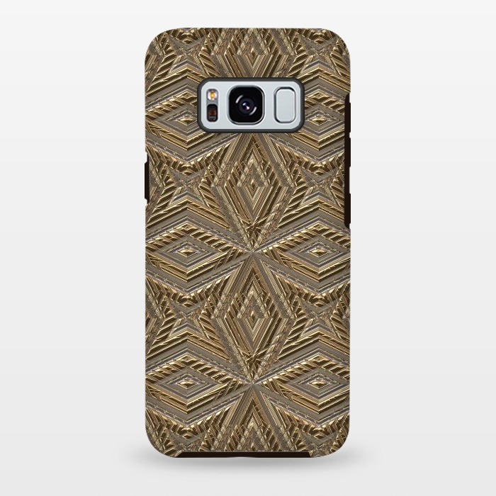 Galaxy S8 plus StrongFit Golden Embossed Ornaments by Andrea Haase