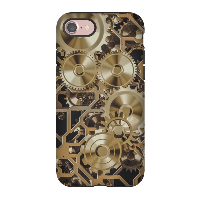 iPhone 7 StrongFit Steampunk Gold by Andrea Haase
