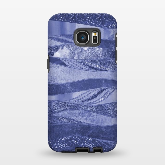 Galaxy S7 EDGE StrongFit Wavy Glamour Lines 2 by Andrea Haase