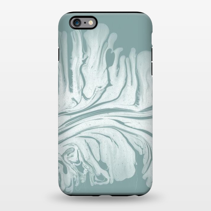iPhone 6/6s plus StrongFit Teal Liquid Paint by Andrea Haase
