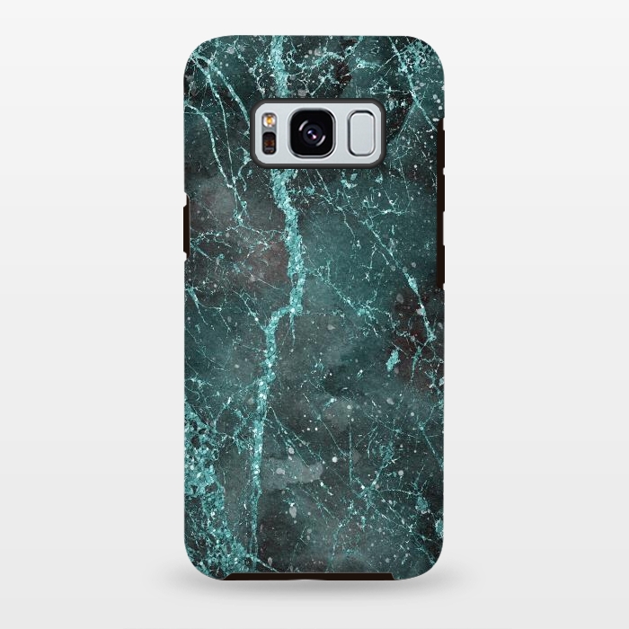 Galaxy S8 plus StrongFit Glamorous Turquoise Glitter 2 by Andrea Haase