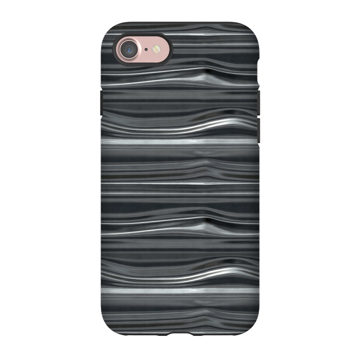 iPhone 7 StrongFit Chrome Lines by Andrea Haase