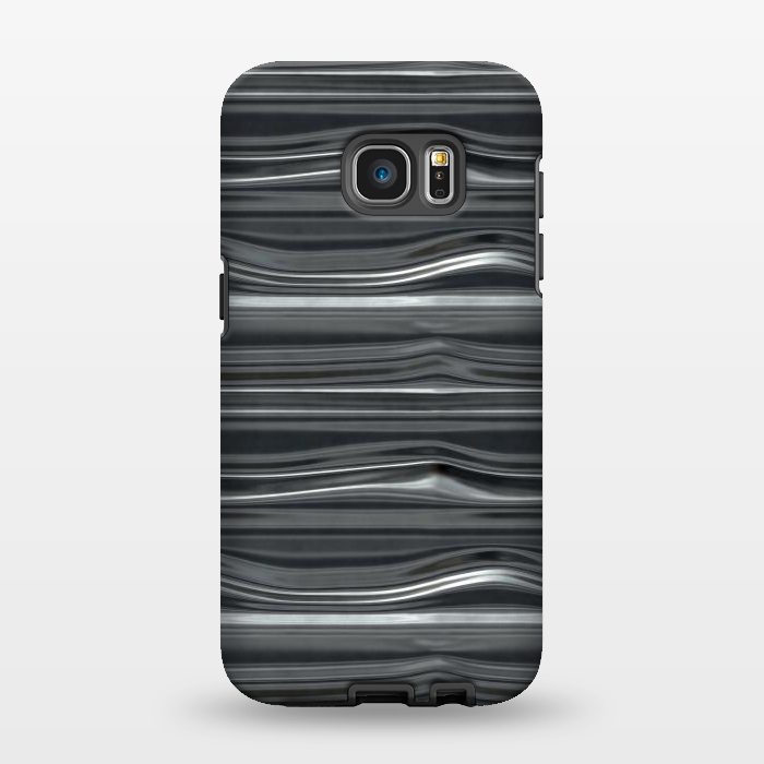 Galaxy S7 EDGE StrongFit Chrome Lines by Andrea Haase
