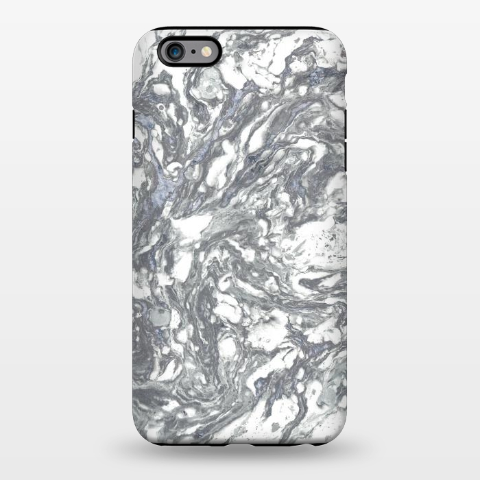 iPhone 6/6s plus StrongFit Grey Blue Marble by Andrea Haase