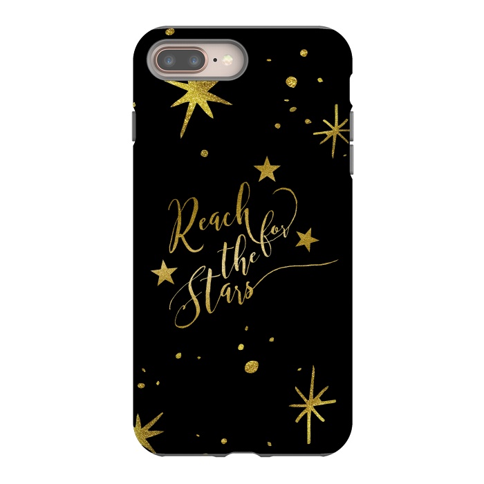 iPhone 7 plus StrongFit Reach For The Stars Golden Quote by Andrea Haase