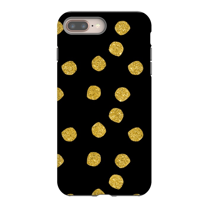 iPhone 7 plus StrongFit Golden Glamour Dots by Andrea Haase