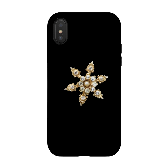 iPhone Xs / X StrongFit Golden Piece Of Jewelry by Andrea Haase