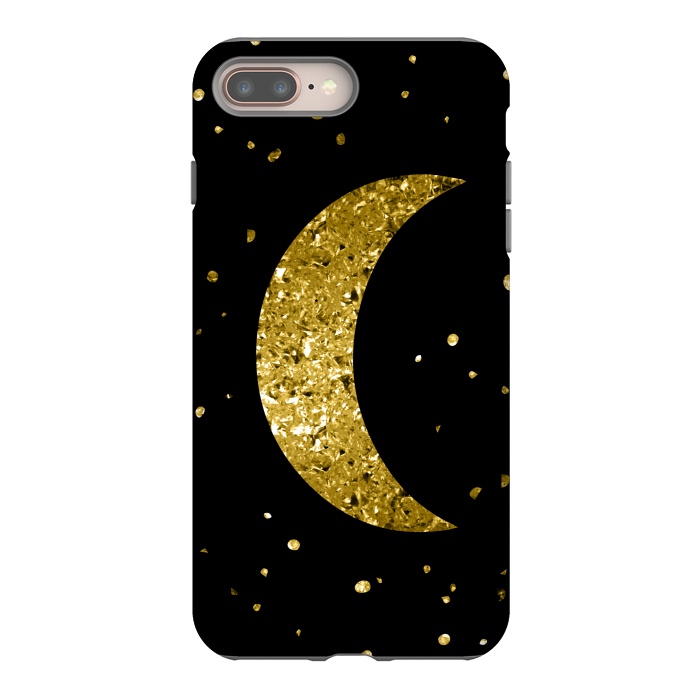 iPhone 7 plus StrongFit Sparkling Golden Moon by Andrea Haase