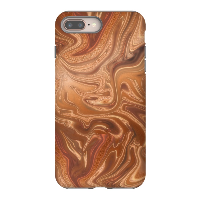 iPhone 7 plus StrongFit Shimmering Copper Glamorous Luxury 2 by Andrea Haase