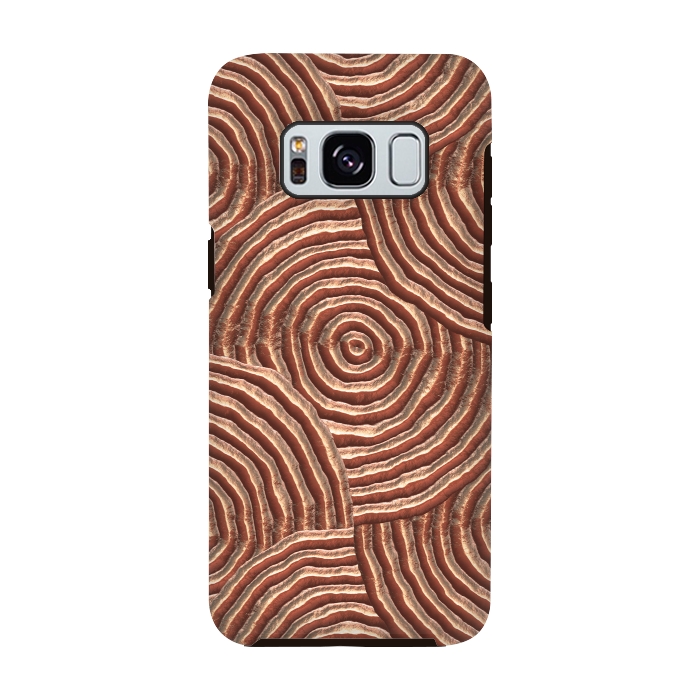 Galaxy S8 StrongFit Copper Circular Engravings by Andrea Haase