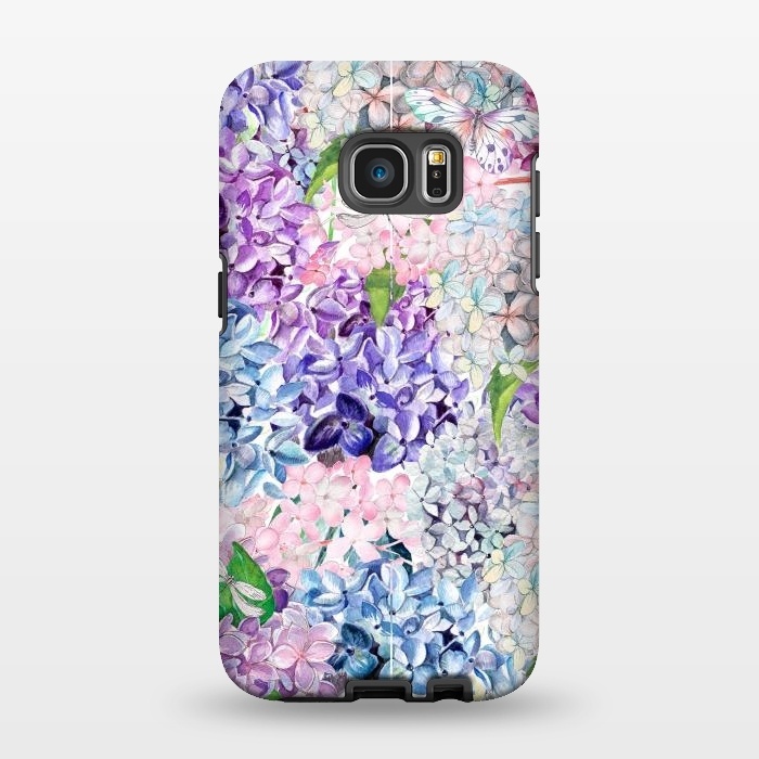 Galaxy S7 EDGE StrongFit Purple Vintage Lilacs  by  Utart