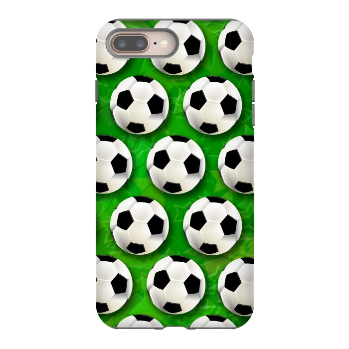 iPhone 7 plus StrongFit Soccer Ball Football Pattern by BluedarkArt