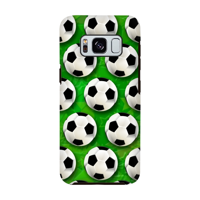 Galaxy S8 StrongFit Soccer Ball Football Pattern by BluedarkArt