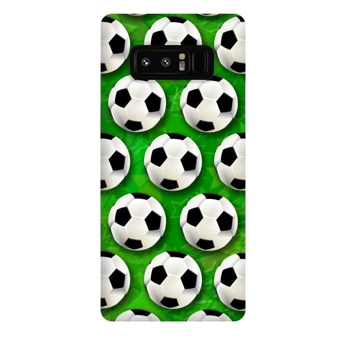 Galaxy Note 8 StrongFit Soccer Ball Football Pattern by BluedarkArt