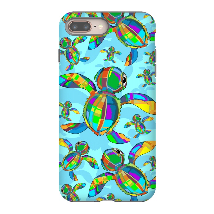iPhone 7 plus StrongFit Baby Sea Turtle Fabric Toy by BluedarkArt