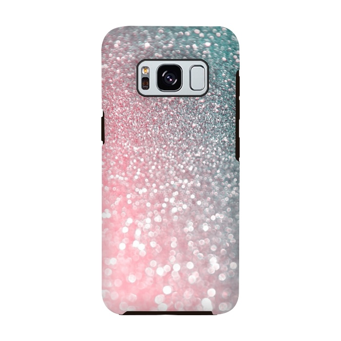 Galaxy S8 StrongFit Ice Pink Faux Glitter by  Utart