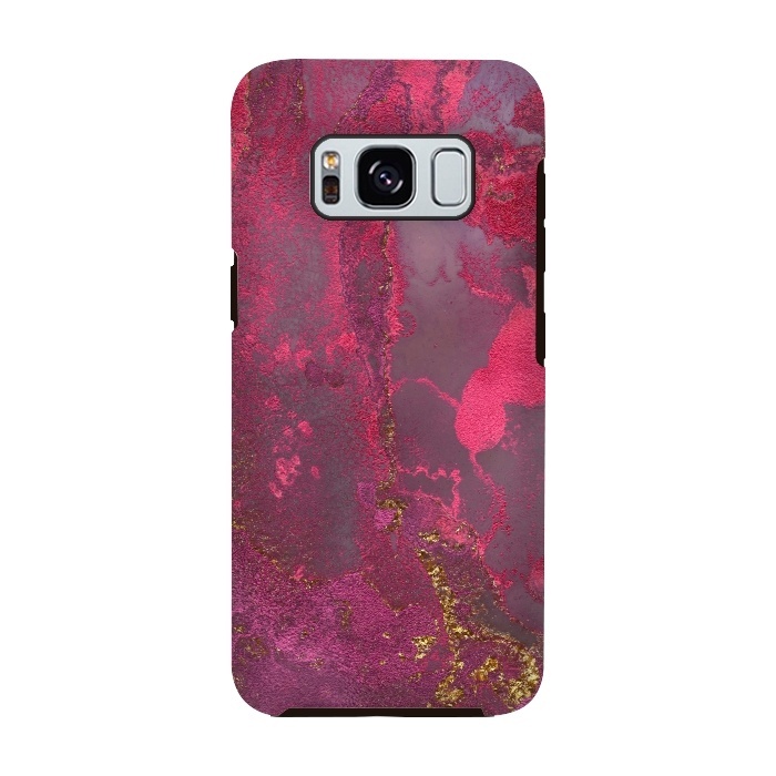 Galaxy S8 StrongFit Pink Gold Marble by  Utart