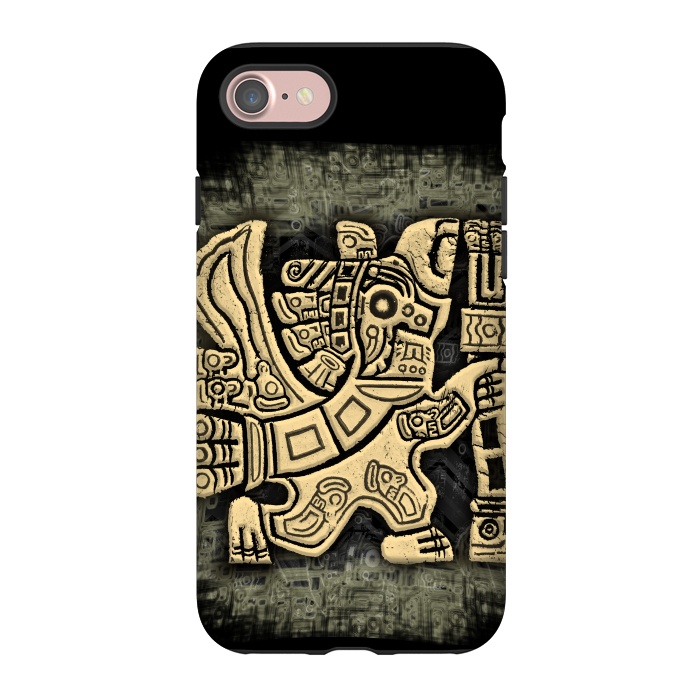 iPhone 7 StrongFit Aztec Eagle Warrior by BluedarkArt
