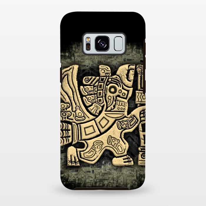 Galaxy S8 plus StrongFit Aztec Eagle Warrior by BluedarkArt