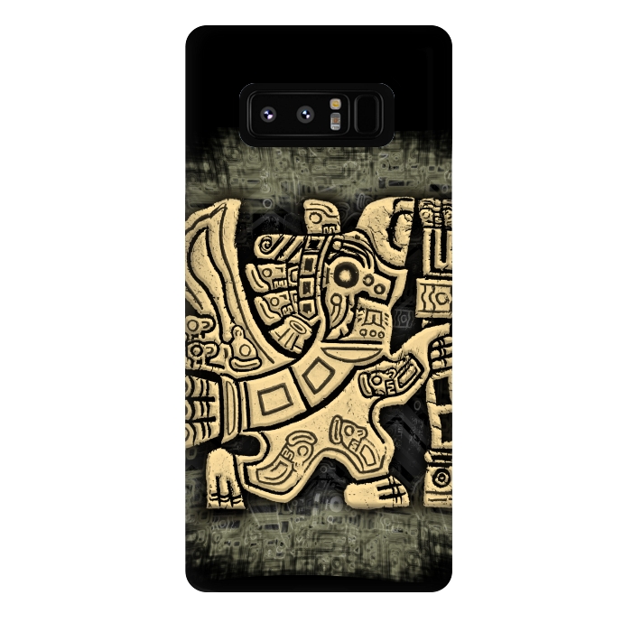 Galaxy Note 8 StrongFit Aztec Eagle Warrior by BluedarkArt