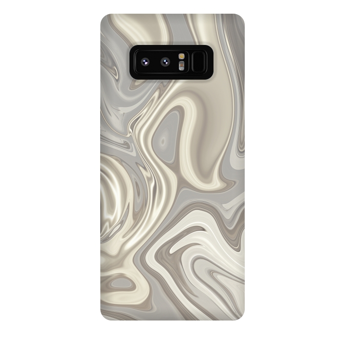 Galaxy Note 8 StrongFit Greige Glamorous Faux Marble 2 by Andrea Haase