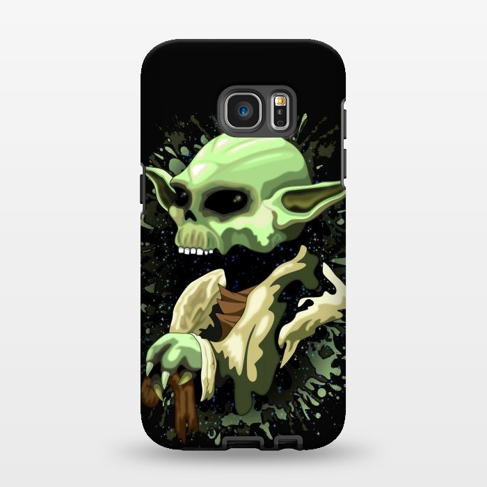Galaxy S7 EDGE StrongFit Yoda Jedi Master Skull by BluedarkArt
