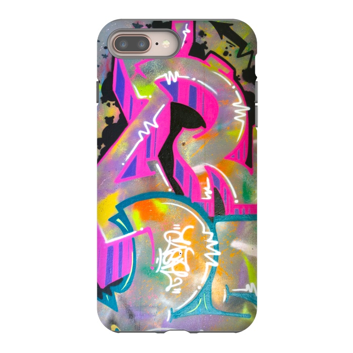 iPhone 7 plus StrongFit Colorful Grafitti Tag by Andrea Haase