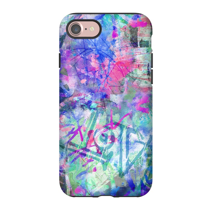 iPhone 7 StrongFit Colorful Grafitti by Andrea Haase