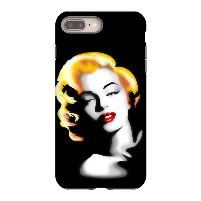 iPhone 7 plus StrongFit Marilyn Golden Hair by BluedarkArt