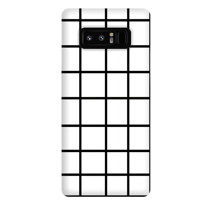 Galaxy Note 8 StrongFit Grid White & Black by ''CVogiatzi.