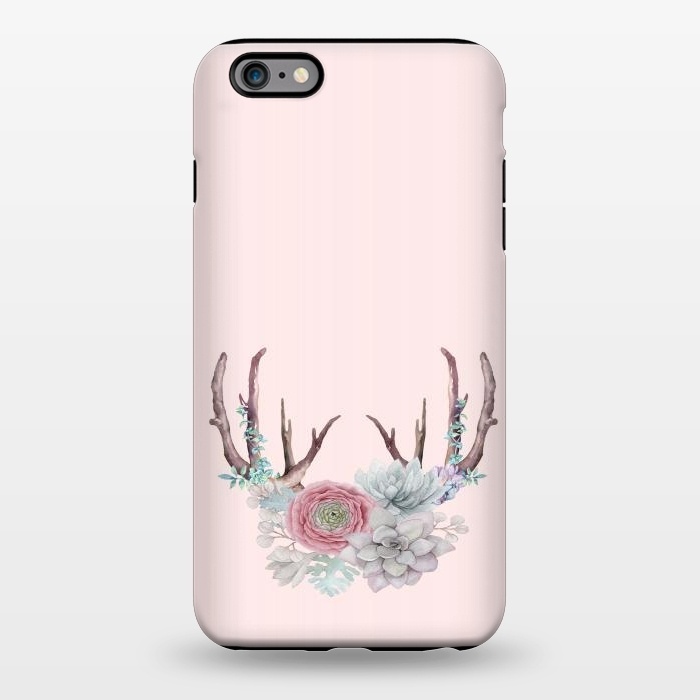 iPhone 6/6s plus StrongFit Bohomian Art- Antlers Flowers and Cactus by  Utart