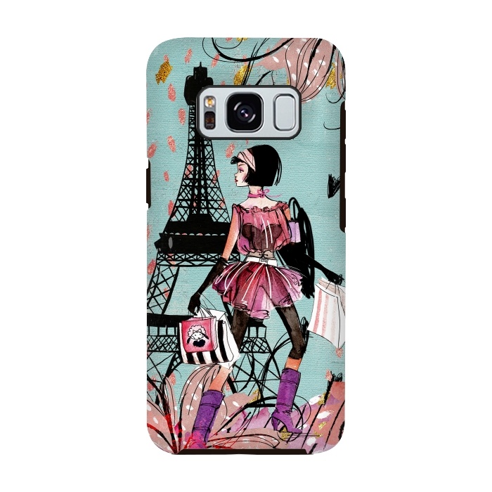 Galaxy S8 StrongFit Fashion Girl in Paris by  Utart