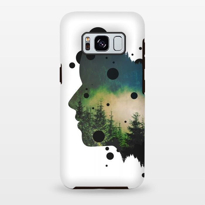 Galaxy S8 plus StrongFit Face Of The Forest by Sitchko